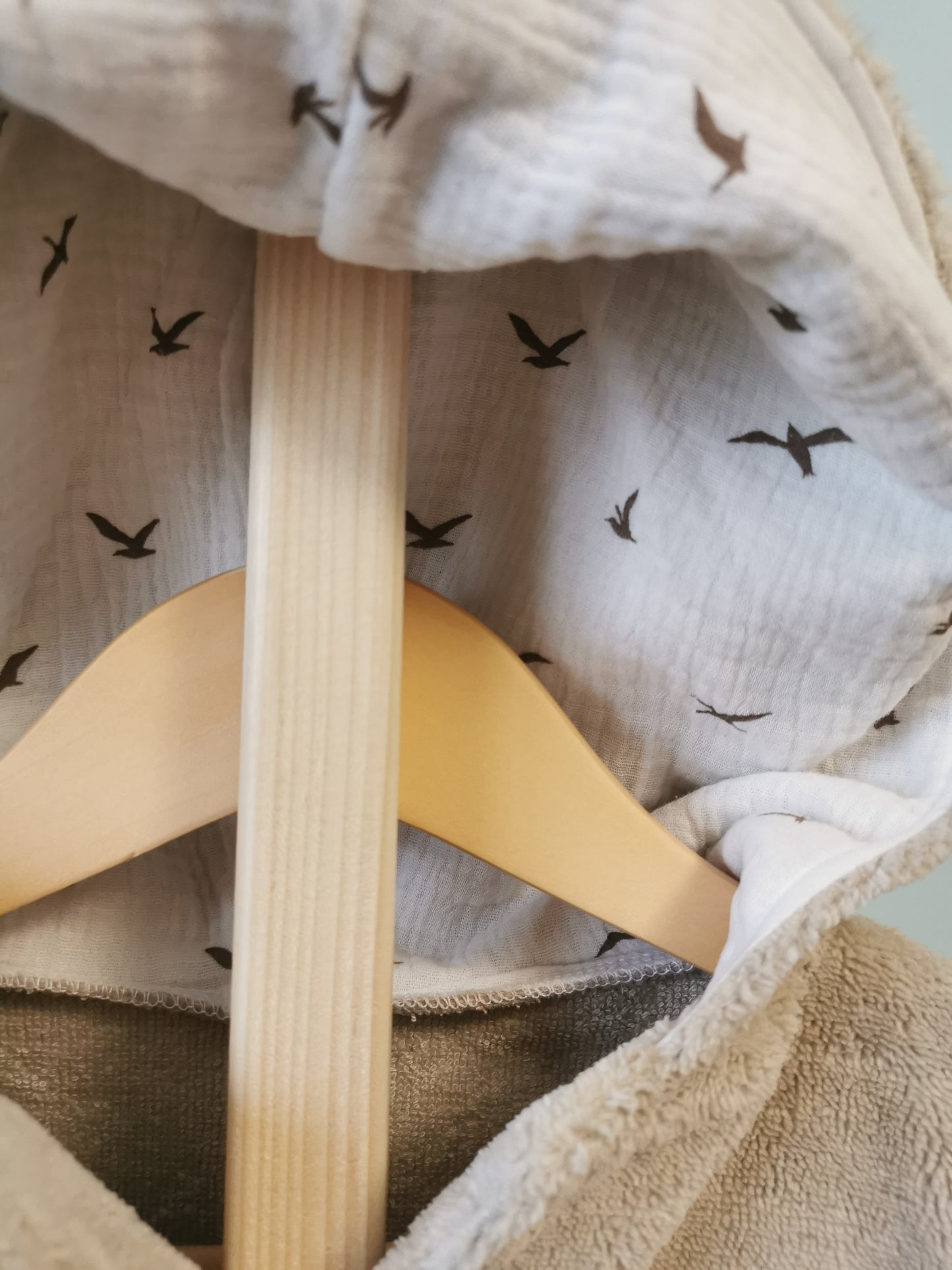 Poncho de bain 6-24 mois beige