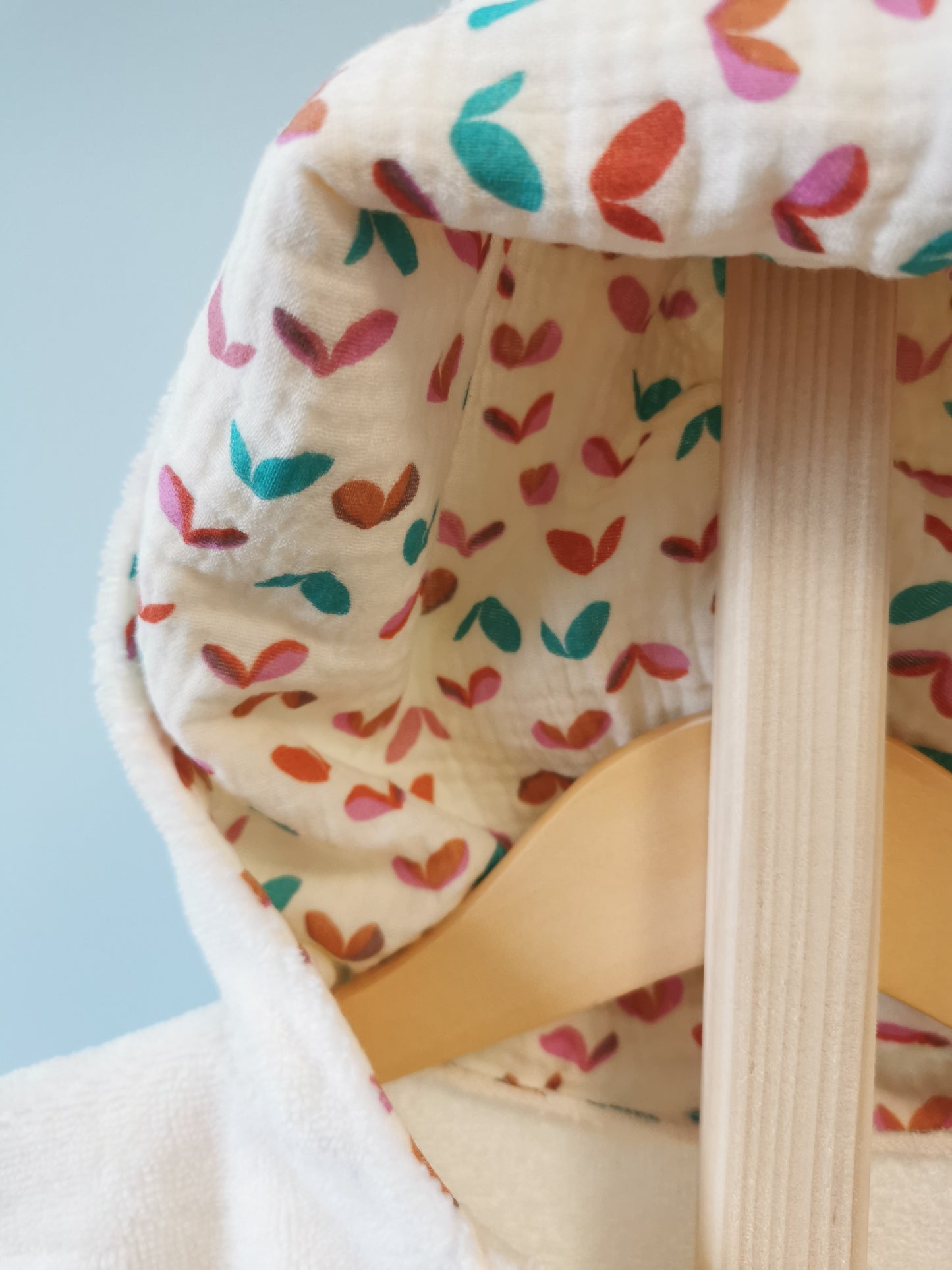 Poncho de bain 6-24 mois ivoire