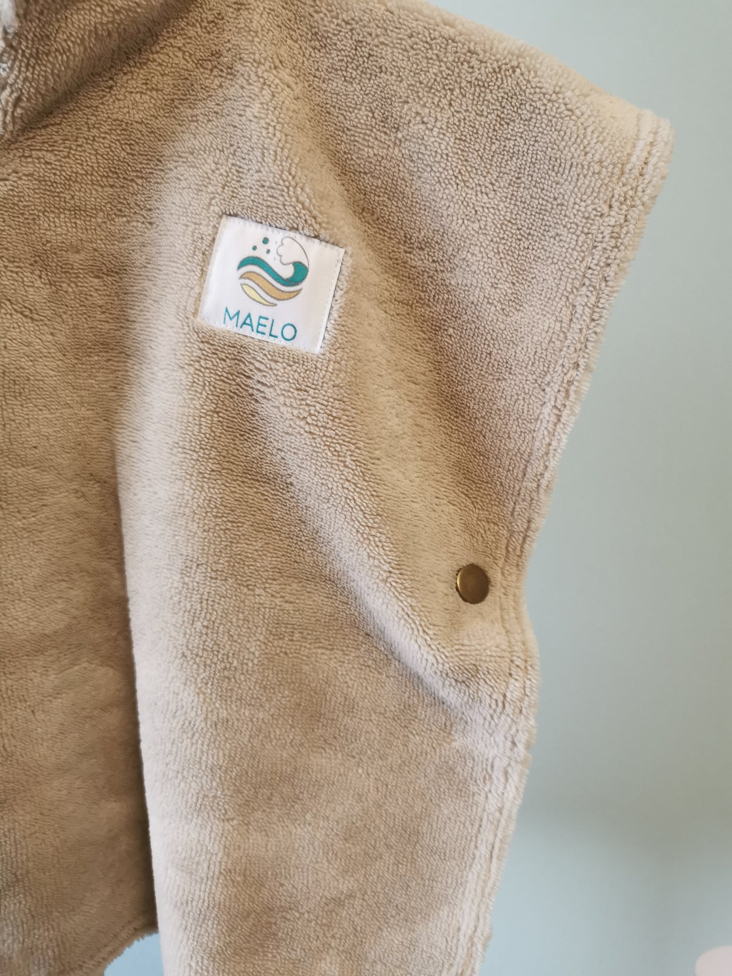 Poncho de bain 6-24 mois beige