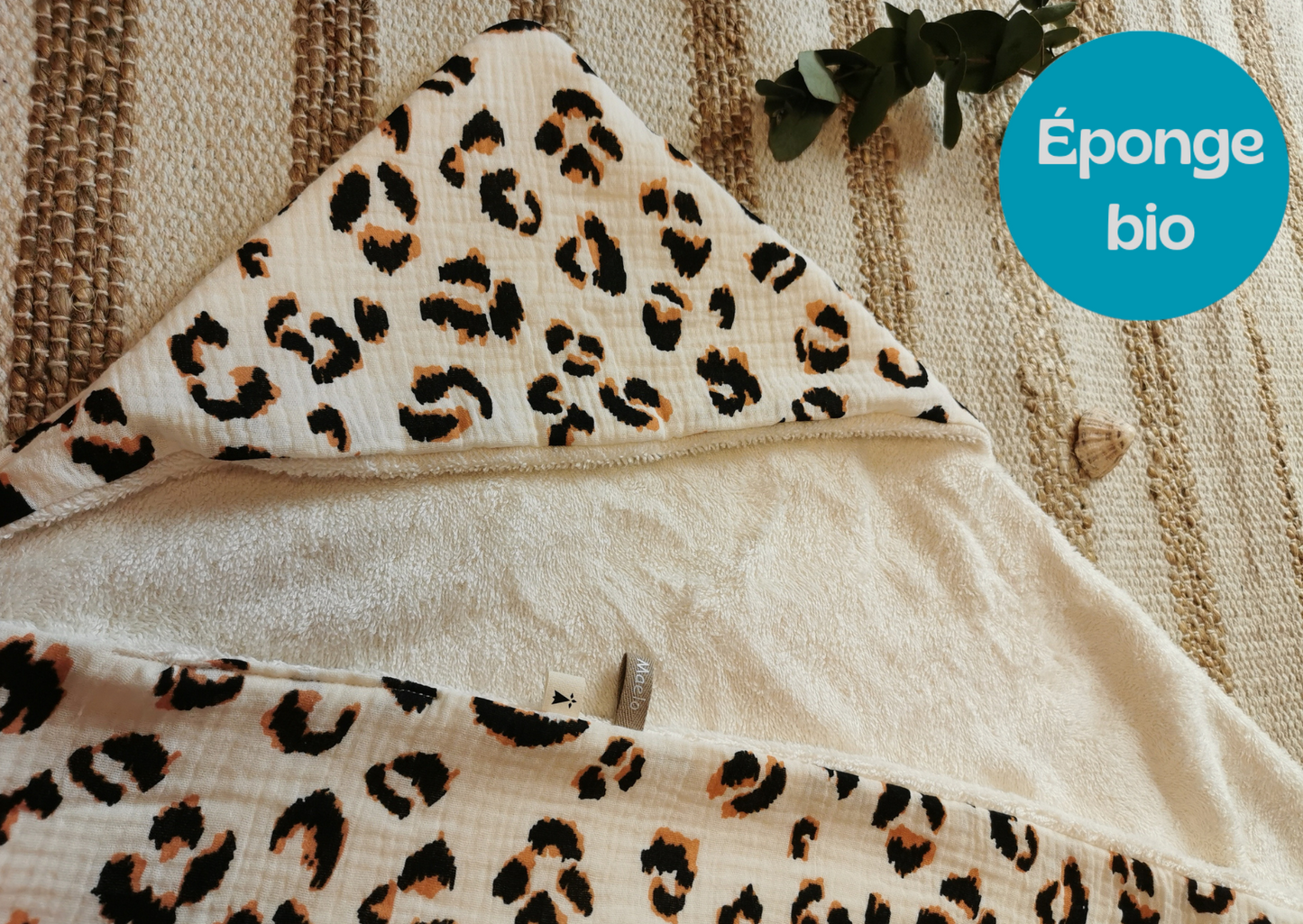 Cape / serviette de bain bébé motifs graou