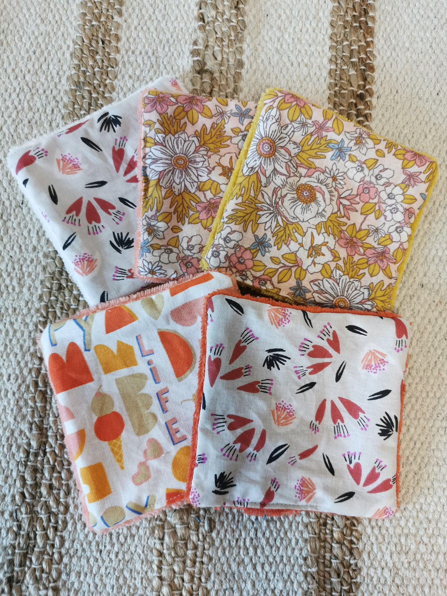MIX Lot de 5 lingettes