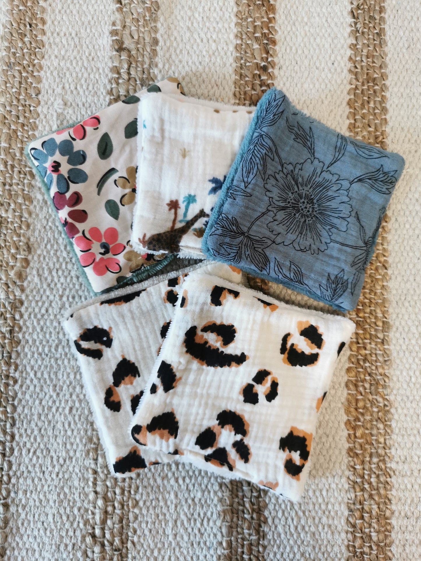 MIX Lot de 5 lingettes